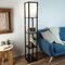 Hastings Home Floor Lamp Etagere Style with LED Light Bulb and 3 Tiers Storage Shelves (Brown) 543060AZK - alternate 3